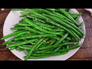 Easy Garlic Butter Haricots Verts!