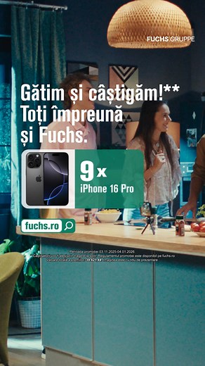 4.5K views | Cumpără 3 produse Fuchs, înscrie bonul fiscal/factura și poți câștiga un iPhone 16 Pro! | Fuchs | Facebook