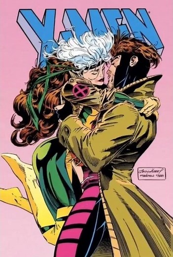 "The tease that started it all: Rogue & Gambit's almost-kiss in X-Men #24 #XMen #gambit #rogue