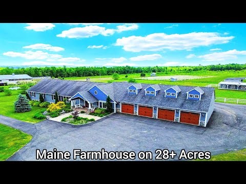 Maine Farmhouse On 28+Acres | Modern Barn Venue ME Real Estate | Mobile Homes Maine