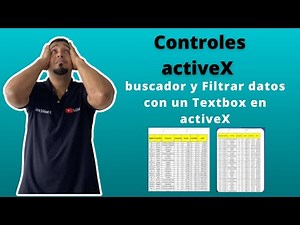 Como hacer un buscador y Filtrar datos con un Textbox en control activeX Cap 23 #sepamosexcel #excel