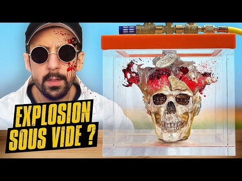 NOTRE TÊTE EXPLOSE-T-ELLE DANS L'ESPACE ? (Test dans une boîte sous vide)