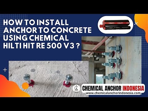 How To Install Anchor to Concrete Using Chemical Hilti HIT RE 500 V3