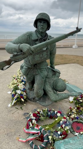 29th Division Memorial on Omaha Beach. SO much sacrifice by these incredible men.#dday #NormandyTrip #WW2History #NormandyInvasion #DdayAnniversary #WW2Travel #NormandyBeaches #DdayLandings #WW2Normandy #NormandyTour #DdayMemorial #WW2Sites #NormandyHistory #Dday75 #WW2Traveler #NormandyBattlefields #DdayTour #WW2Remembrance #NormandyExperience #DdayHistory #omahabeach #dday79 #britishhero #britishveteran #WWIIBritishArmy #BandofBrothers #N4OH #walkamongheroes #greatestgeneration #dday80 | Walk 