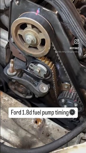 Getting ready to replace the fuel pump on this Ford Connect 1.8 diesel #dieselrepair