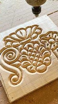 Watch This CNC Router Turn Wood Into Beautiful Decoration 😲