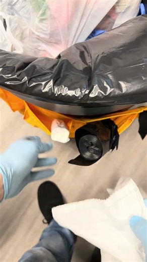 POV Janitor Cleaning an Orthodontic Office | Trash Removal Routine