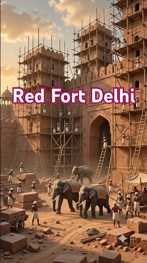 How Red Fort was REALLY Built #facts #history #redfort #travel