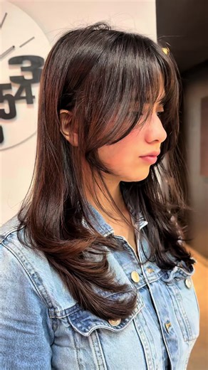 Layered Haircut with Side Bangs Tutorial