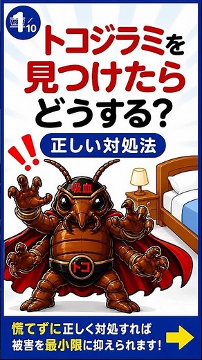 【トコジラミを見つけたらどうする？】