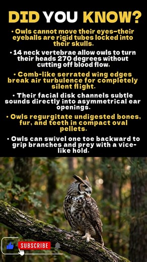Crazy Secrets About Owls! 🦉🌙
