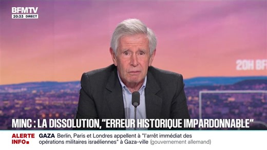 Alain Minc, essayiste, affirme que "la dissolution était un acte impardonnable"