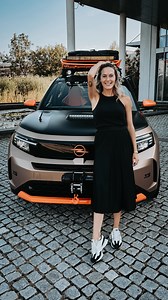 36K views · 1.2K reactions | Would you drive this Opel Frontera Gravel? It comes with a Tow hook, bold orange details, special rims & tires, a hidden shark and it’s fully electric! #jessicarmaniac #opel #opelfronteragravel | jessicarmaniac | Facebook