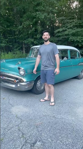 Did the 1957 Chevy Bel Air hub caps stay on? #automobile #1957chevy #mechanic #hubcaps #chevys