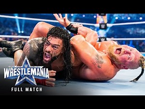 FULL MATCH — Brock Lesnar vs. Roman Reigns — Winner Take All Title Unification Match: WM 38 - Clipzag.com