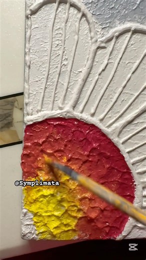 Texture painting on canvas. #texturepainting #modelingpaste #acrylicpainting #shorts