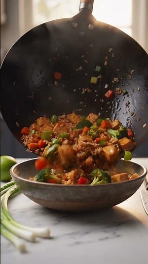 Tofu Riced Cauliflower Stir Fry | Easy High-Protein Low-Carb Dinner #bariatric