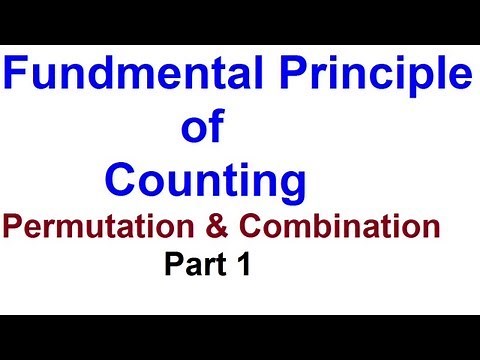 Fundamental Principle of Counting ( Multiplication) - Part 1