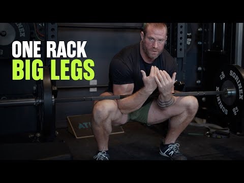 Complete Leg Day in ONE Power Rack: Zercher Squat, Glute/Hamstring Workout | Judd Lienhard