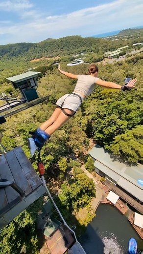 Skypark Cairns by AJ Hackett on Instagram: "A guide to the perfect Swan Dive👇 1. Be confident 2. Keep your head and eyes on the horizon (don't look down) 3. Simply start to fall forward off the edge 4. Give yourself a slight push off before you leave the platform 4. Arms out like you're diving into a pool Simple as that! Would you try it?"