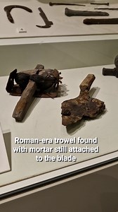 Roman trowel found at Vindolanda Roman Fort in Northumberland, England. Incredibly, it still has mortar on the blade. | International Man of History