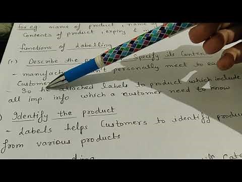 Labelling & its functions (class 12 business studies) marketing management