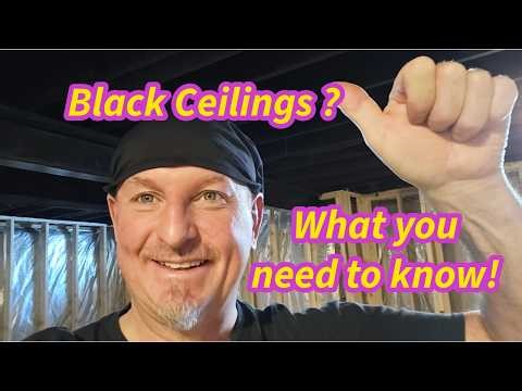 Painting a Black Basement Ceiling Without the Mess