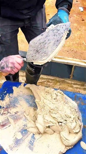 Block masonry with mortar