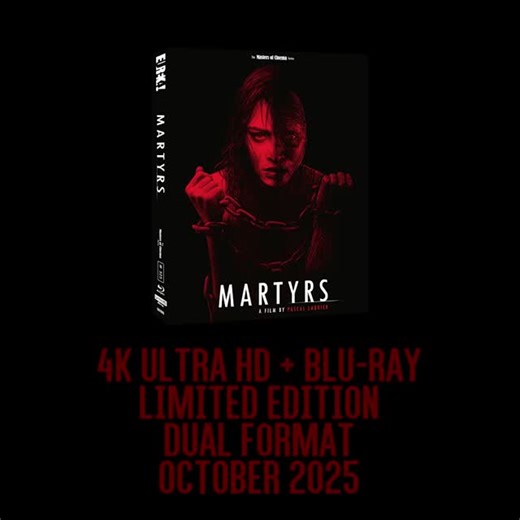Eureka Entertainment on Instagram: "One of the most controversial horror films ever made makes its worldwide 4K UHD debut… MARTYRS Limited Edition Dual Format (UHD + Blu-ray) is released in the UK on 27 October. Pre-order now! #MartyrsMovie #PascalLaugier #Martyrs2025 #NewFrenchExtremity #ElevatedHorror #ExistentialHorror #SufferingIsOnlyTheBeginning #TranscendThroughPain #UltimateMartyrdom #HorrorTrailer #NowWatching #MustSeeHorror #HorrorCommunity #FilmDiscussion"