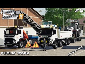 Removing old asphalt w/ MrsTheCamPeR | Public Work Stappenbach | Farming Simulator 19 | Episode 5