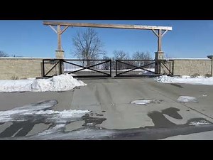 DuraGates Cantilever Sliding Double Gate Installation With Aluminum Track Model 350.5P