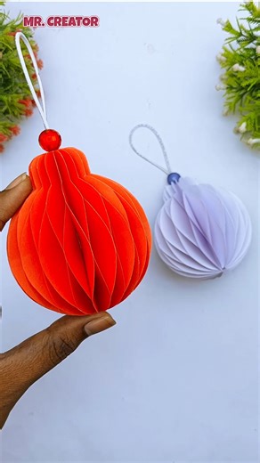 390K views · 4.7K reactions | Homemade Easy Christmas Ball Making Ideas #reels #shorts #Creative | Mr. Creator | Facebook