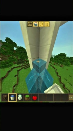 Crafting Invisible Ladder🤯 #minecraftshorts