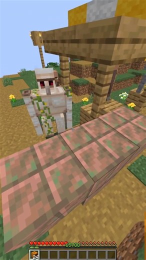 This Iron golem is not letting me summon exposed cut copper golem #shorts #minecraft