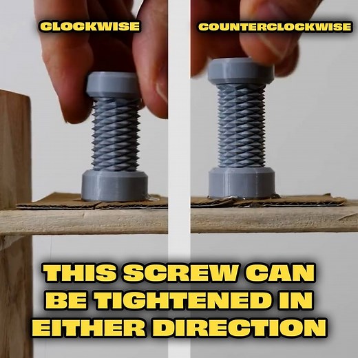 5.1M views · 10K reactions | Clockwise or counterclockwise?! This screw doesn't care! 勞 | The Action Lab | Facebook