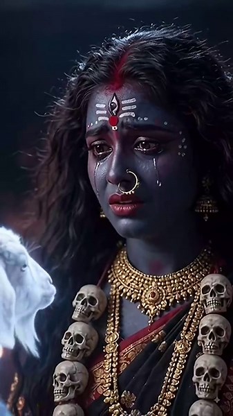 माता कालीको अगाडि बोकाको आत्माले सोधेको प्रश्न — भावनात्मक AI कथा