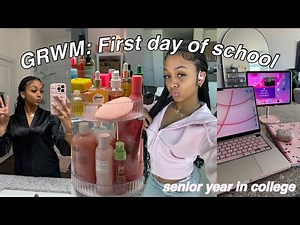 GRWM First Day of School Vlog | day in the life of a college senior | LexiVee
