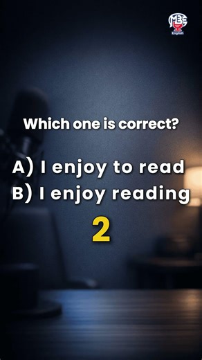 Which One Is Correct? | Enjoy to read or enjoy reading? | English Quiz #12