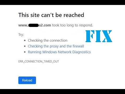 How to fix ERR_CONNECTION_TIMED_OUT This site can't be reached - took too long to respond | chrome