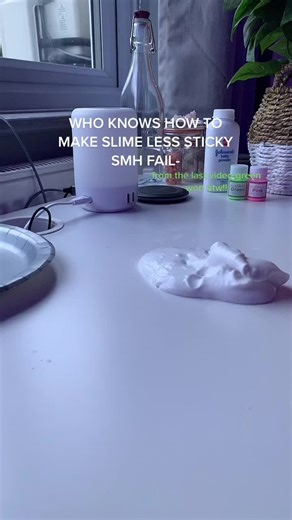 How to Make Slime Less Sticky | Sticky Slime Fail