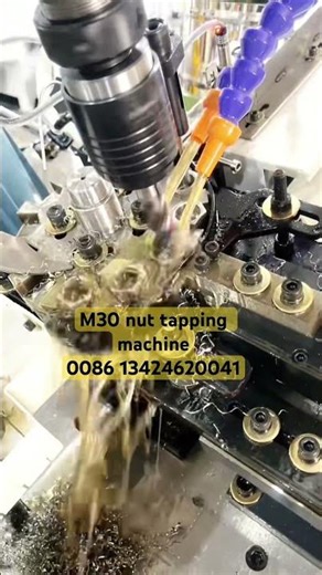 M24-M30 nut tapping.This machine is single spindle tapping. Compare with 4spindle, price good.