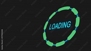 HUD like Loading screen, loading progress animation, background for starting a program or game or presentation, technology concept. Futuristic loading bar.
