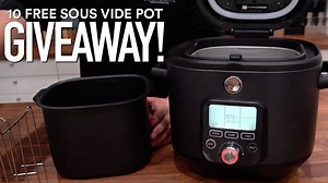 Ready to win a free one does it all Sous Vide Pot? Please read* OFFICIAL GIVEAWAY RULES! 1.To participate you must like SVE Facebook page, Share this video and leave your comment below on this video. 2. SVE has the right to delete any comment that is inappropriate without notification. 3. SVE will be picking winners using a random drawing system of Guga's choosing. The winner will be picked 2/09/2019. The winners will be notified immediately after the giveway has ended! A live stream of the give