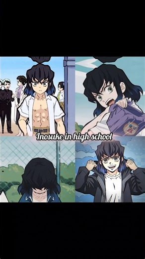 Inosuke in different versions..😁🐗⛰️ #inosuke #anime #demonslayer
