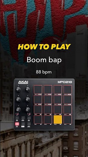 Learn How to Play a Boom Bap Beat on Pads (88 BPM) 🎛️