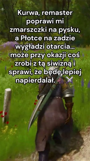 Geralt już wie, co zrobię z remasterem Wiedźmina 3 😂💀 #wiedźmin3