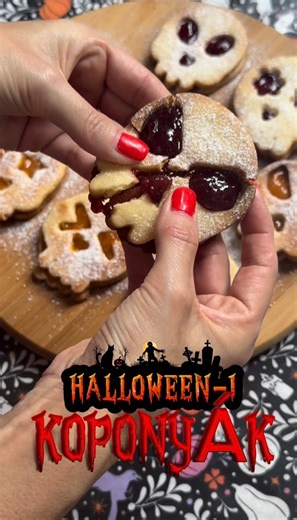 🎃 Ezt a linzert mindenképp készítsd el Halloweenre! 👻 Garantáltan imádni fogja a család! ❤️ 🧁 A recept pofonegyszerű: • 300 g liszt • 200 g vaj 🧈 • 100 g porcukor 🍬 • 1 csomag vaníliás cukor • 1 csipet só 🧂 • 1 citrom reszelt héja 🍋 • Lekvár a töltéshez 🍓 👉 A száraz hozzávalókhoz morzsold bele a hideg vajat, majd gyúrd össze a többi alapanyaggal. Tedd pihenni a hűtőbe legalább 30 percre (vagy akár egy éjszakára). Nyújtás után Glossy íves sütőpapíron 180°C-on süsd addig, amíg még világos