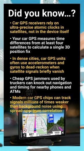Car GPS internals: timing, atomic clocks, jamming and DIY navigation hacks