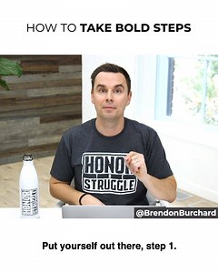 What’s the next bold step YOU need to take? Comment below! 💥 #hpxlife #bold #motivation #lifecoach | Brendon Burchard - Live. Love. Matter.