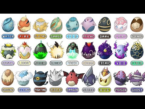 All New Eeveelution Types & Pokemon Eggs - 1M Subscribers Special !
